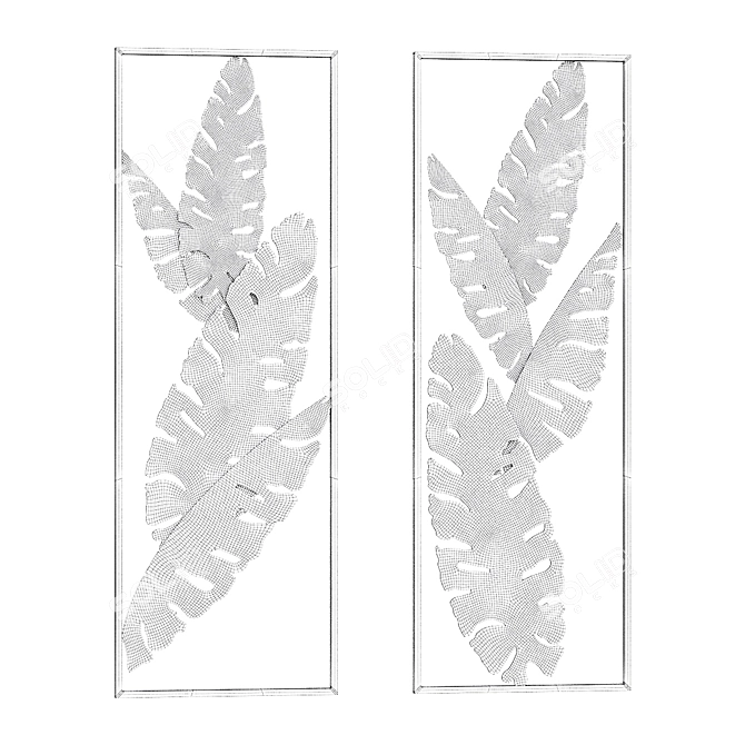 ImperiLoft Leaf Wall Decor 3D model image 3