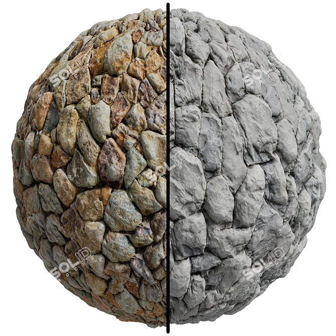 Stone Covering Texture Set | 2 Types | 4K 3D model image 1