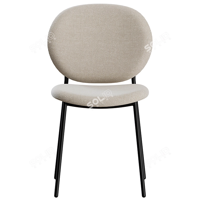 Retro-Style Ines Chairs: Elegant & Stylish 3D model image 7