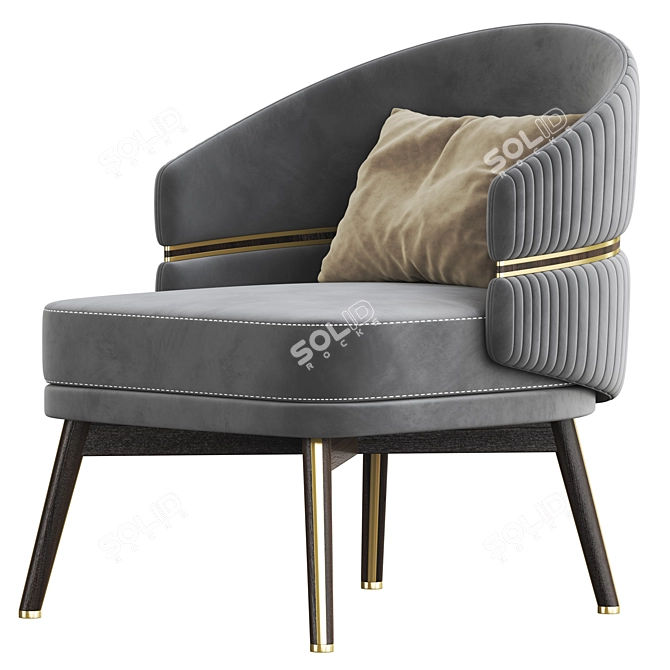 Modern Comfort: Billy Armchair 3D model image 1