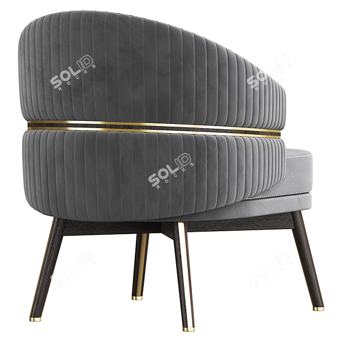 Modern Comfort: Billy Armchair 3D model image 4