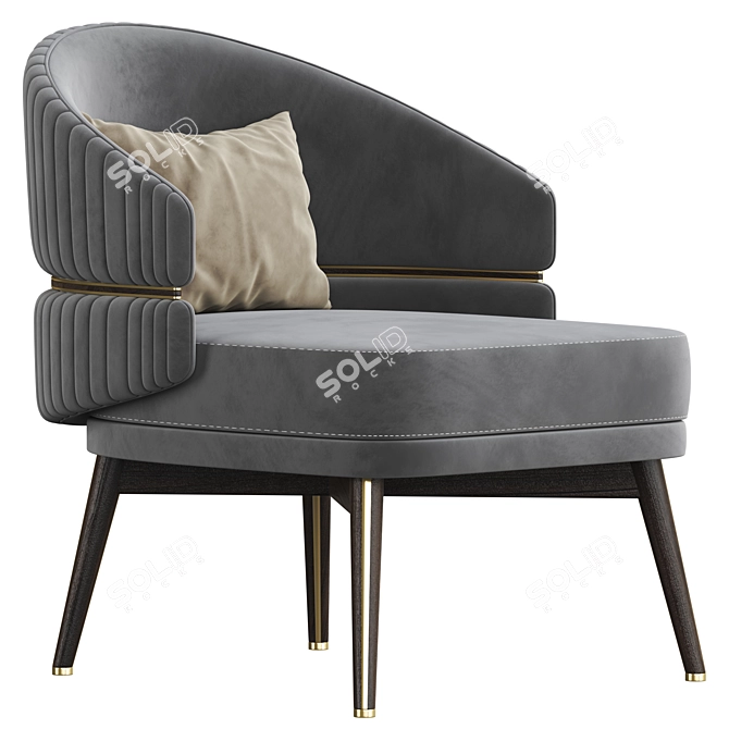 Stylish Billy Armchair: Modern Design 3D model image 1