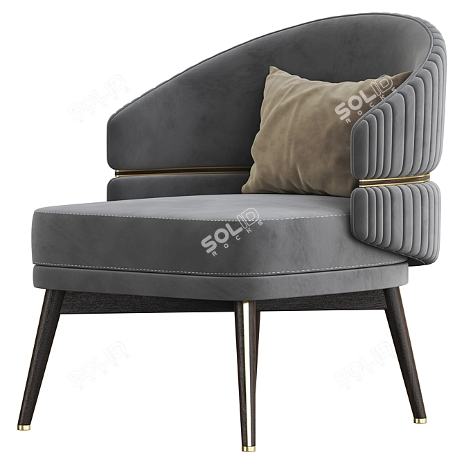 Stylish Billy Armchair: Modern Design 3D model image 2