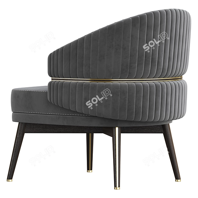 Stylish Billy Armchair: Modern Design 3D model image 3