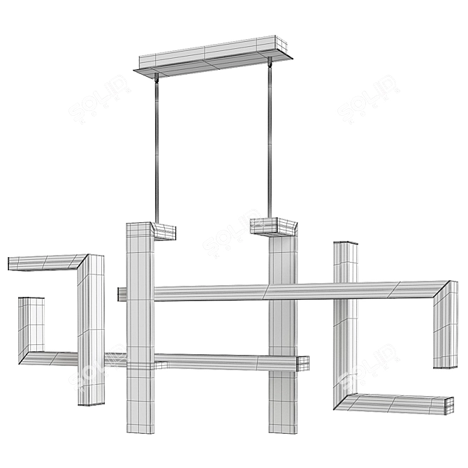 Modern Forms Jackal LED Linear Suspension Light 3D model image 2