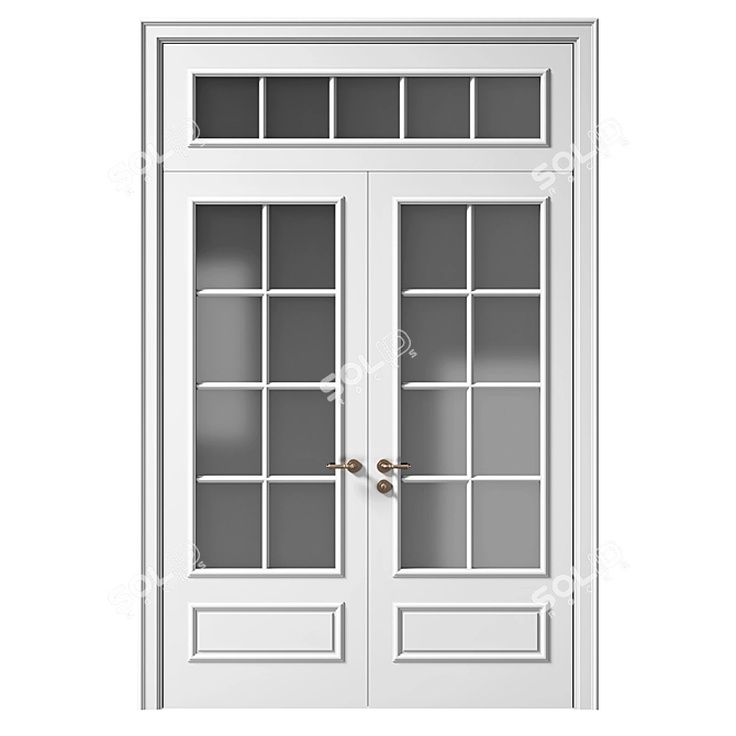 Elegant Volhovec Paris Doors 3D model image 2