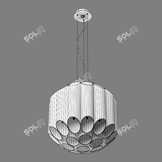 Elegant Siena Lightstar Chandelier 3D model image 5