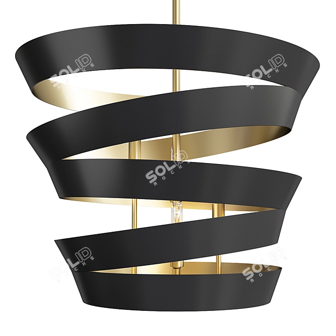 Modern Geometric Culter Pendant Light 3D model image 1