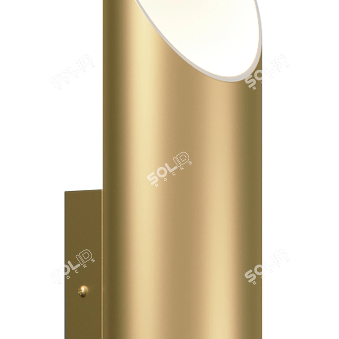 Siena Gold Black Wall Sconce 3D model image 3