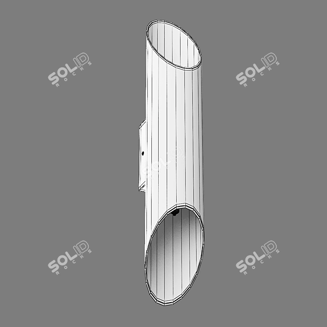 Siena Gold Black Wall Sconce 3D model image 5