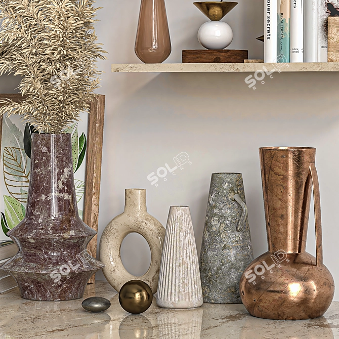 Elegant Decor Set 12 3D model image 3