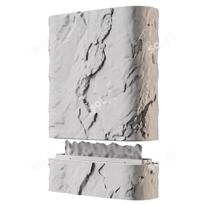 Rock Bioethanol Fireplace 3D model image 8