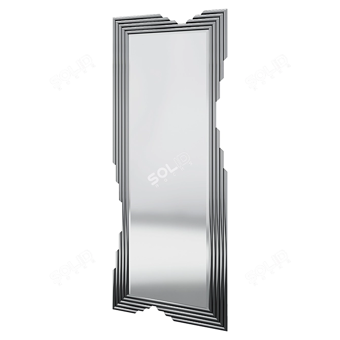 Elegant Eichholtz Navor Stainless Steel Mirror 3D model image 1