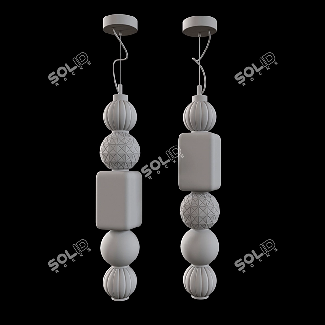 Maytoni LED Modular Pendant 3D model image 2