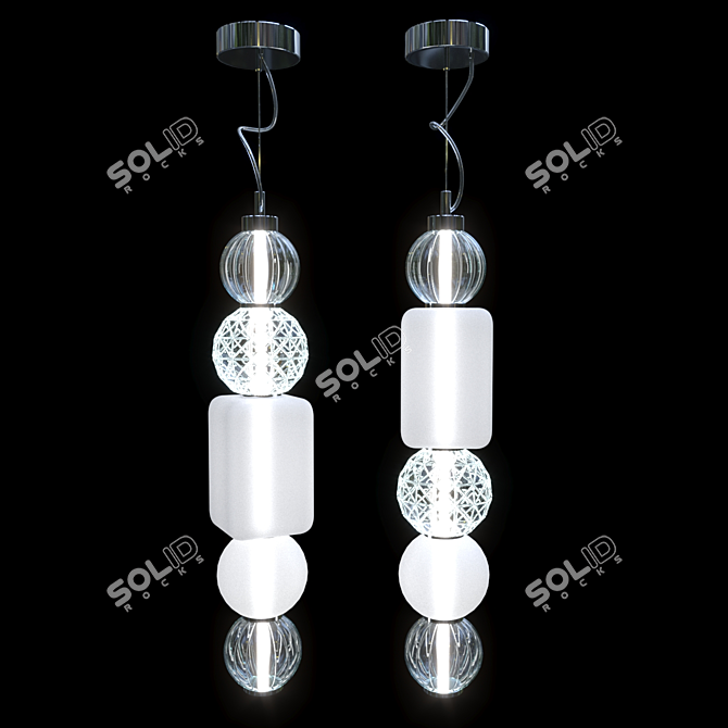 Maytoni LED Modular Pendant 3D model image 3