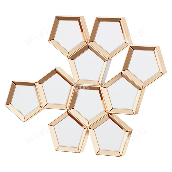 Cheyenne Honeycomb Mirror 3D model image 1