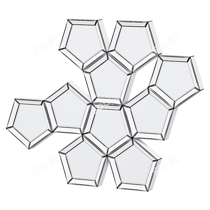 Cheyenne Honeycomb Mirror 3D model image 2