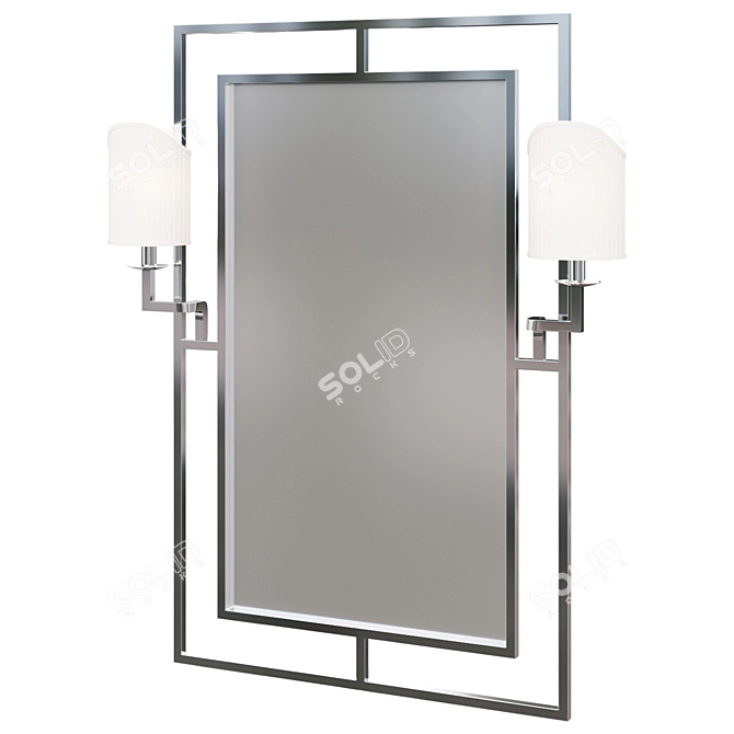 Eichholtz Astaire Mirror Wall Lamp 3D model image 1