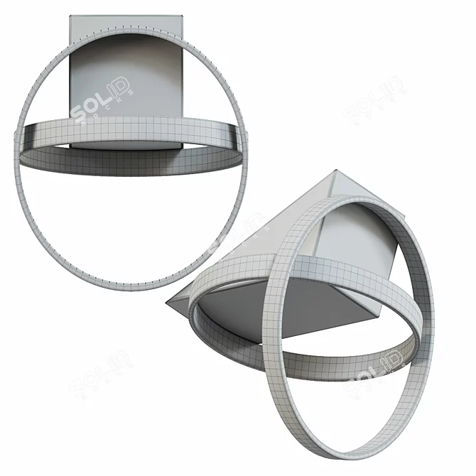 Modern LED Pendant Lamp for Bedroom and Living Room 3D model image 2