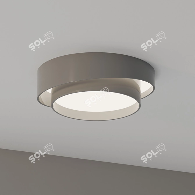 Winton Acrylic Ceiling Light 3D model image 2