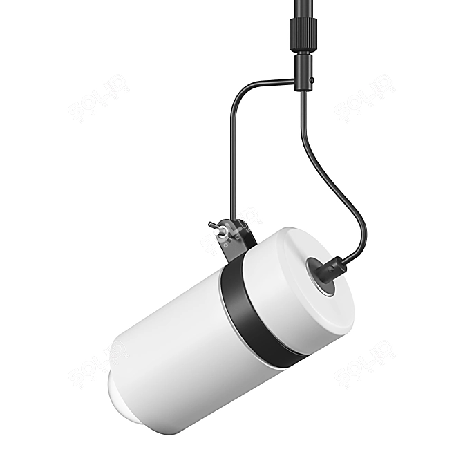 Minimalist Gypsum Pendant Lamp 3D model image 2