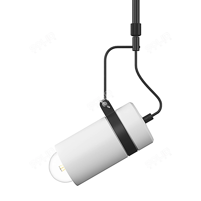 Minimalist Gypsum Pendant Lamp 3D model image 5