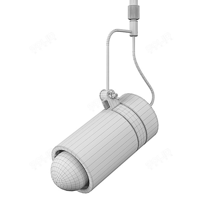 Minimalist Gypsum Pendant Lamp 3D model image 7