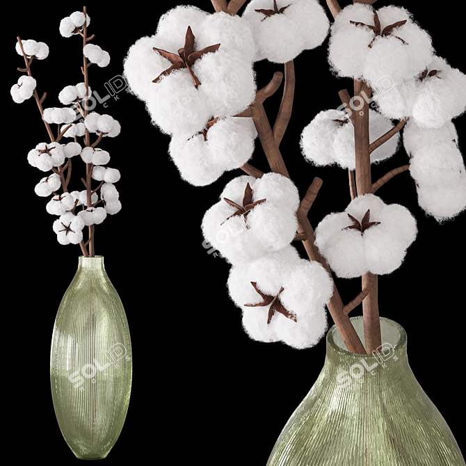 Cotton Bouquet 2015 3D model image 5