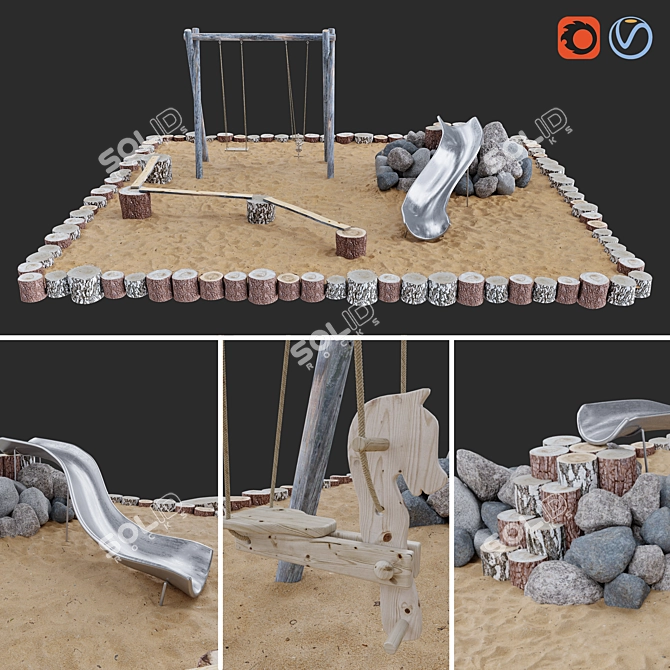 Playground 2 Fun Zone 3D model image 4