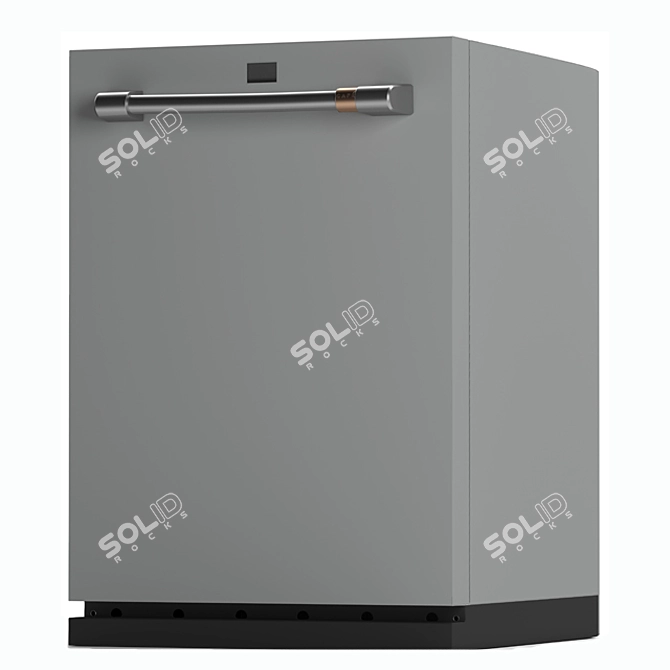 GE Cafe Appliances Dishwasher: Stylish Space-Saving Design 3D model image 3