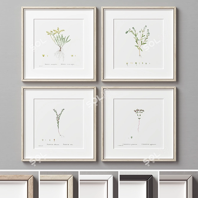 Home Gallery Frames - Set of 4 3D model image 1