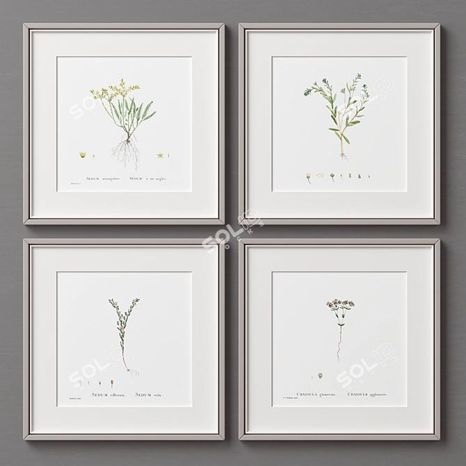 Home Gallery Frames - Set of 4 3D model image 4