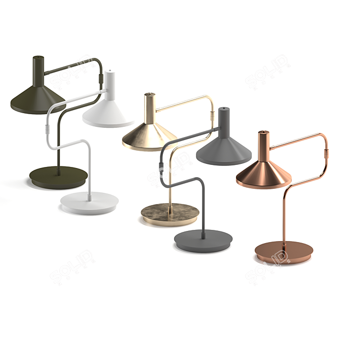 Monograph Army Table Lamp 3D model image 2