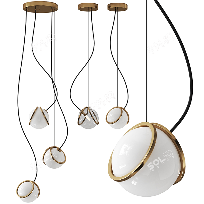 Pug Pendant Lamp by Terzani 3D model image 1