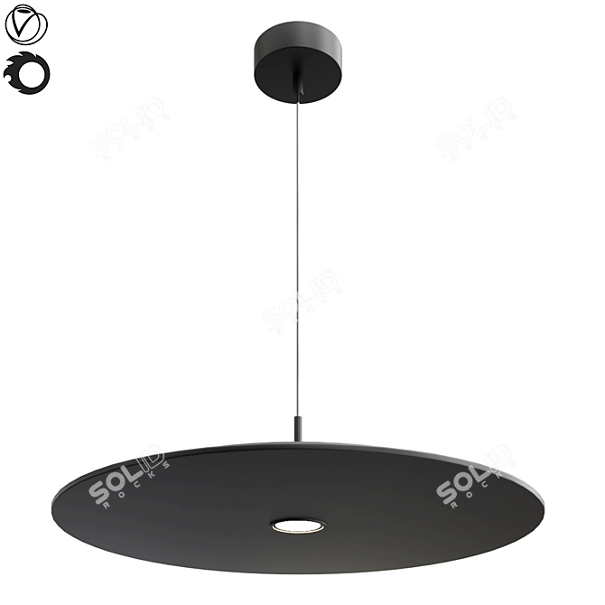 EUREKA: Stylishly Designed Ø35 cm Lamp 3D model image 1