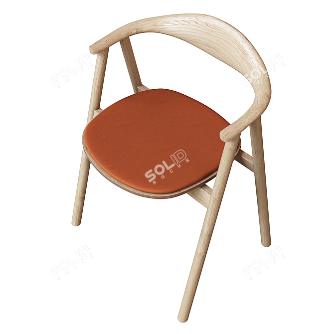 Modern Bolia Swing Dining Chair 3D model image 3