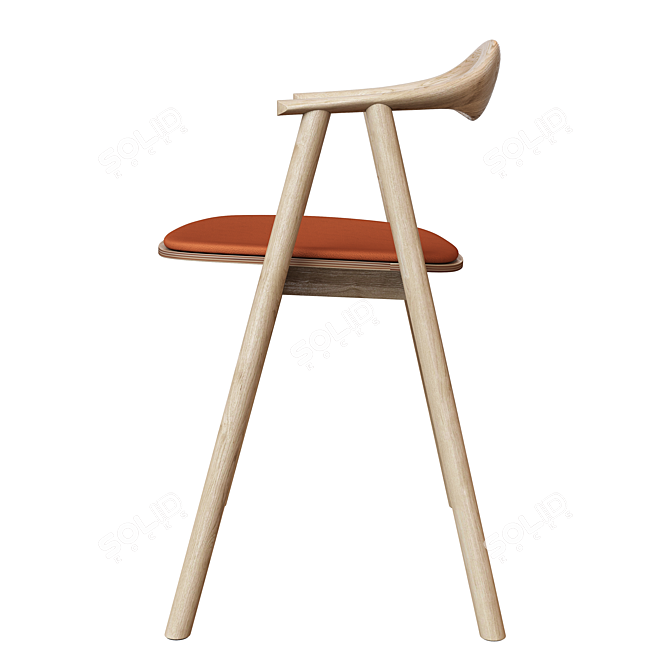 Modern Bolia Swing Dining Chair 3D model image 5