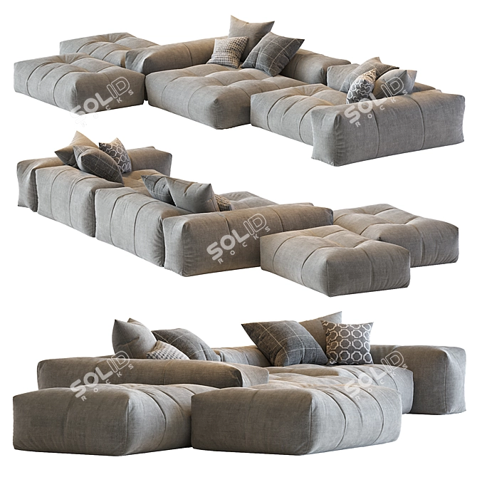 Saba N_1 Pixel: Elegant Contemporary Furniture 3D model image 1