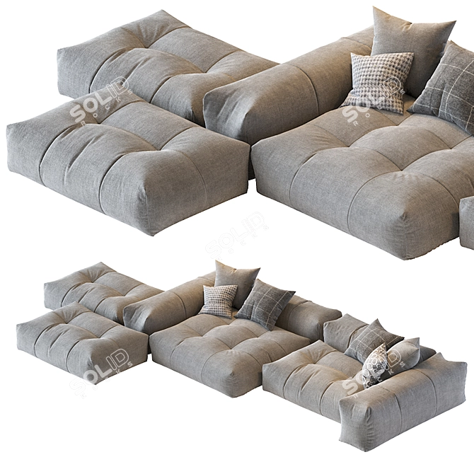 Saba N_1 Pixel: Elegant Contemporary Furniture 3D model image 6