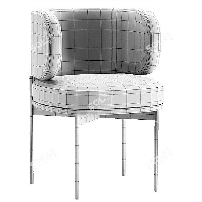 Akiko Chair: Elegant and Modern Furniture 3D model image 4