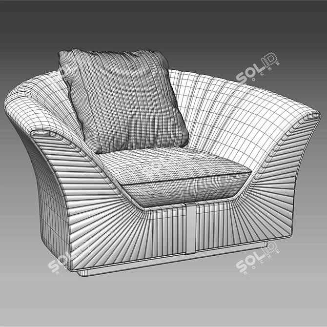 Luxury Giorgio Charisma Art Seater 3D model image 6