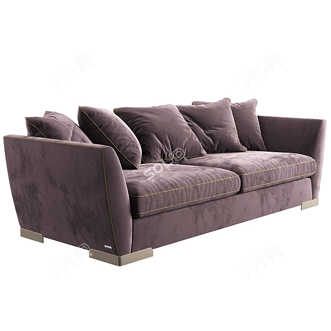 BRONX 230 Furman: Modern Sofa with Fur 3D model image 4