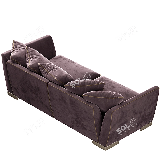 BRONX 230 Furman: Modern Sofa with Fur 3D model image 5