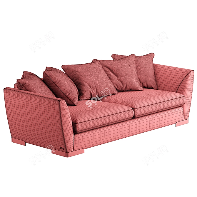 BRONX 230 Furman: Modern Sofa with Fur 3D model image 7