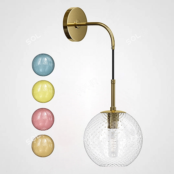 Rousseau Luxury Wall Lamp 3D model image 2