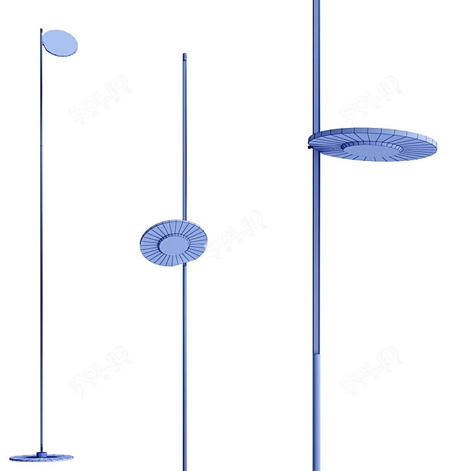 Sleek LED Floor Lamp: KIMIA by Stilnovo 3D model image 4