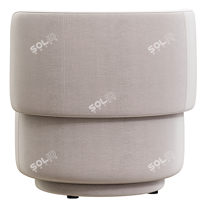 Amaia Swivel Chair: Stylish Comfort for Your Space 3D model image 3