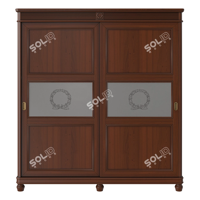 Elegant Maria Silva Wardrobe 3D model image 2