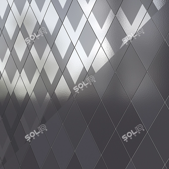 Flow Diamond Tiles: Elegant and Modern 3D model image 3