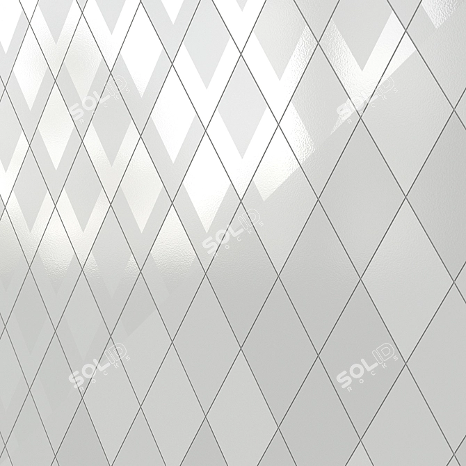 Flow Diamond Tiles: Elegant and Modern 3D model image 5